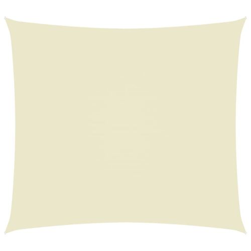 Voile Toile D'ombrage Parasol Tissu Oxford Rectangulaire 5 X 6 M Crème Helloshop26 02_0009717