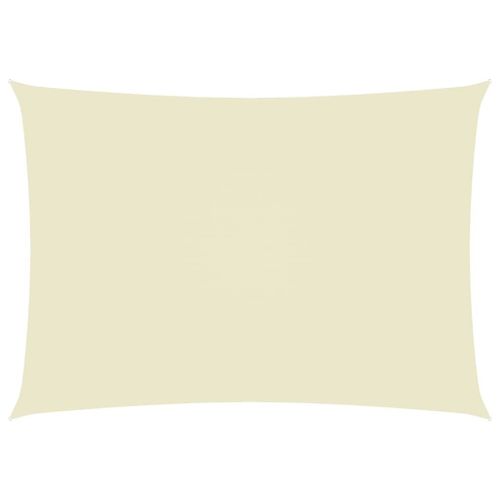 Voile Toile D'ombrage Parasol Tissu Oxford Rectangulaire 2,5 X 4 M Crème Helloshop26 02_0009566