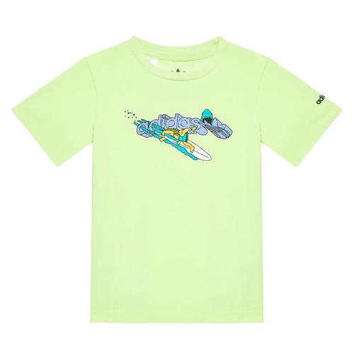 T-Shirt Vert Garçon Adidas Stoked