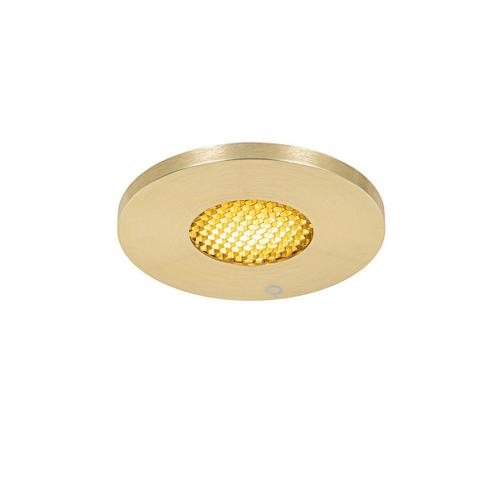 Qazqa Design Moderne Badkamer Inbouwspot Goud - Shed Honey Aluminium /Acier Dorã© Rond / Extã©Rieur / Jardin / Luminaire / Lumiere / ÃClairage / Intã©Rieur / Salon / Cuisine Gu10 Max. 1 X...