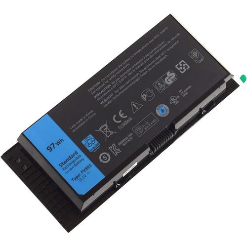 FV993 KJ321 FJJ4W R7P PG6RC RY6WH Remplacement de la Batterie de l'ordinateur Portable pour Dell Precision M4600 M4700 M4800 M6600 M6700 M6800 Series (11.1V 97Wh)