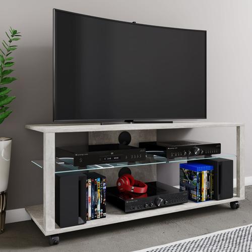 Vcm Bois Tv Lowboard Roulettes Armoire Tv Mobile Rack Console Meubles Table Tv Phono Verre Folas Xl Bois Tv Lowboard Roulettes Armoire Tv Mobile Rack Console Meubles Table Tv Phono Verre Folas Xl