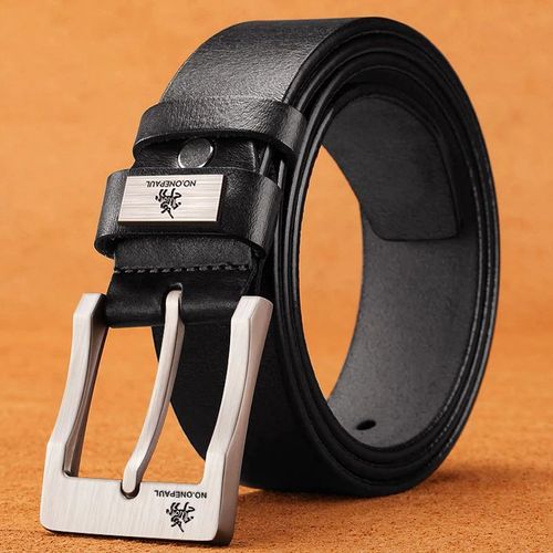 Ceinture En Cuir Pour Homme, Avec Boucle, De Haute Qualité, Pour Jean, En Peau De Vache, Décontractée, Style Cowboy, Styliste, Tendance