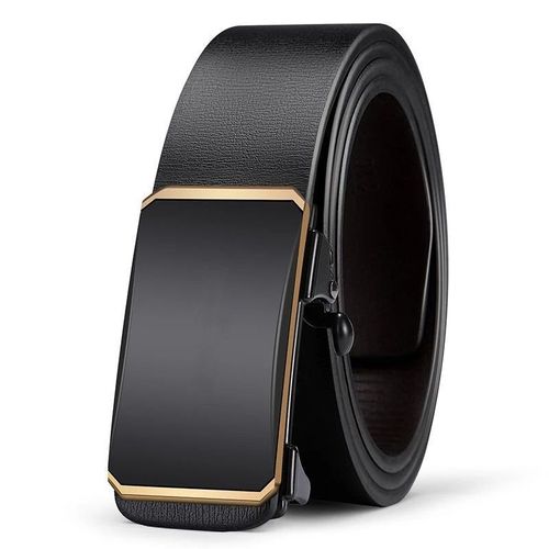 Ceintures À Boucle Automatique En Cuir Pu Pour Hommes, De Haute Qualité, Sangle En Cuir Décontractée Pour Jeans