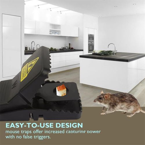 Piège À Souris En Plastique Réutilisable, Piège À Souris Noir, Tueur De Souris, Attrape-Rongeur À Domicile