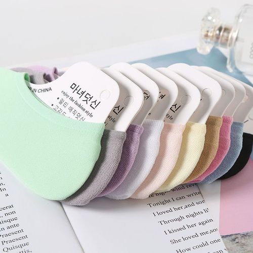 Chaussettes De Bateau Légères Sans Sensation Pour Femmes, 10 Paires De Chaussettes Décontractées Assorties De Haute Qualité