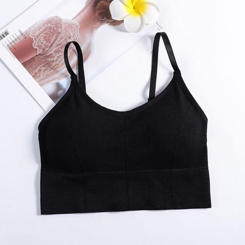 Vêtements De Sport Dos Nu Pour Femmes, Soutien-Gorge De Sport Sans Couture, Sous-Vêtements Pour Femmes, Sangle D'épaule Réglable, Rembourré À L'intérieur, Gilet De Yoga