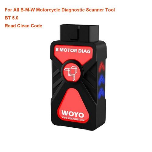 Obd2 Woyo Ctb008 Bmw Motorcycle Diagnostics Supports Eu-4 Compatible Round 10-Pin