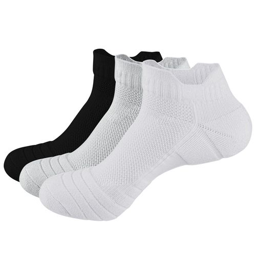 Chaussettes De Course Athlétiques Pour Hommes, 3 Paires/Paquet, Chaussettes De Course À Pied Rembourrées En Coton, Évacue L'humidité, Taille 41 À 45 Eu