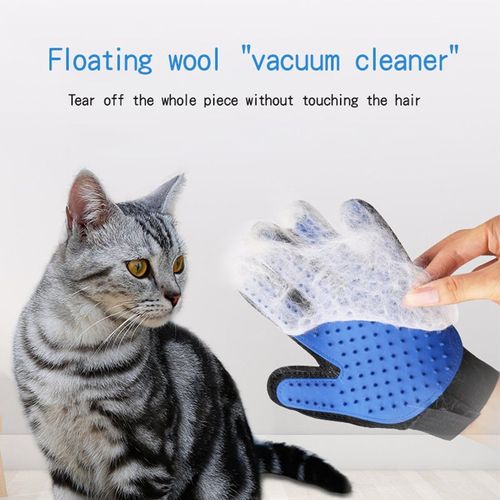Gants En Silicone Pour Animaux De Compagnie, Fournitures Pour Chats Et Chiens, Peigne, Brosse Pour Éliminer Les Poils, Vrai Caoutchouc, Dispositif De Collage Des Poils