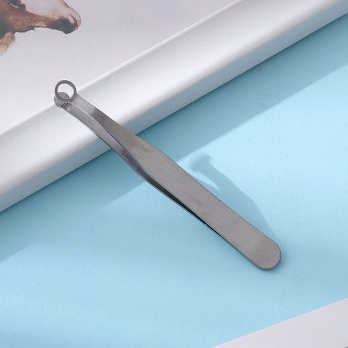 Pince À Épiler En Acier Inoxydable Pour Hommes Et Femmes, Coupe Manuelle Des Poils Du Nez, Élimination Du Nez, Anneau Circulaire, Ciseaux, Coupe Aiguisée 