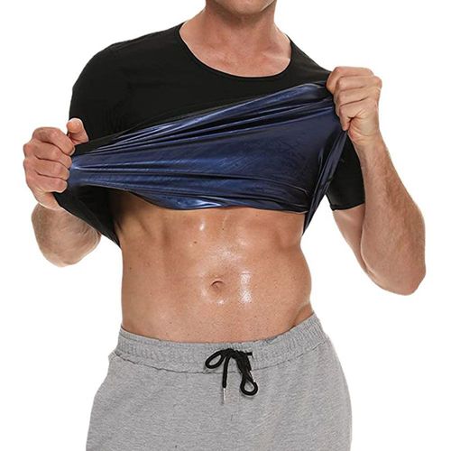 Vêtements En Sueur Pour Hommes, Moulant, Sport, Chemise, Bière, Ventre, Corset, Col Rond, Fitness, Manches Courtes