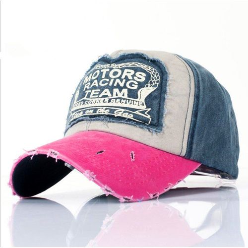 Casquette De Baseball À La Mode Pour L'extérieur, Avec Visière, Patch De Couleur Assortie, En Tissu De Lavage, Avec Lettres