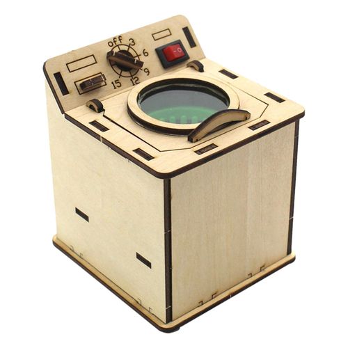 Machine À Laver En Bois Pour Enfants, Jouets Éducatifs, Expérience Scientifique, Apprentissage, Enseignement