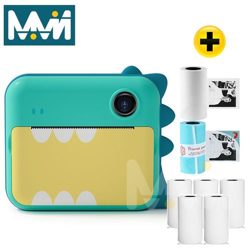 8g - avec 7 rouleaux de papier - Appareil Photo Numérique Instantané Pour Enfants, 1080p, Avec Papier Imprimé, Cadeau D'anniversaire Pour Filles Et Garçons