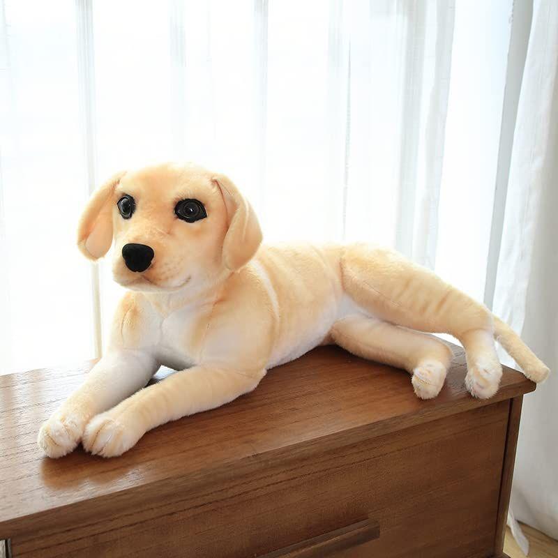 URFEDA Chien en Peluche de Simulation poupée en Peluche Chien Animaux en  Peluche réalistes Chiot Jouets en Peluche Oreiller Coussins Chien Animaux