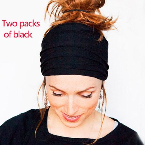 Bandeau Élastique En Coton Pour Femmes, Couvre-Chef À Large Bord, Coupe-Vent, Pour Le Maquillage Du Visage, Protection Des Cheveux Blancs