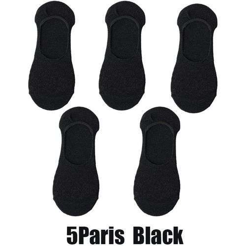 5 Paires De Chaussettes D'été En Maille Pour Femmes, Fines, Respirantes, Creuses, Invisibles, En Silicone, Antidérapantes, Couleur Bonbon