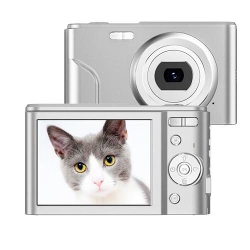 Argent - Appareil Photo numérique pour enfants 5 et plus, 1080P FHD 16X Mega Vlogging avec 36.0 appareil Photo numérique Pix