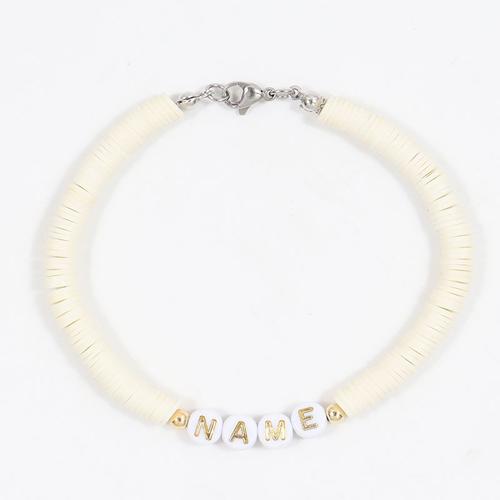 Bracelet Personnalisé Avec Lettres Initiales Pour Femmes, Bijou À La Mode, Nouveau Design, Nom, Mot, Cadeau