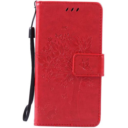 Coque Galaxy A3 2016, Galaxy A3 2016 Magnetic Housse Coque, Etui En Cuir Pour Samsung Galaxy A3 2016 (#6 Rouge)