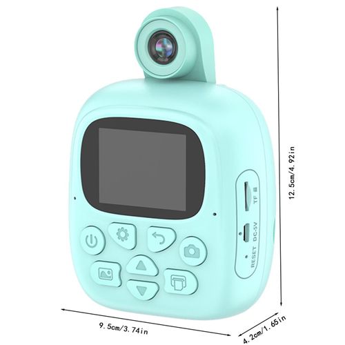 16 GB - Bleu - Caméra Polaroid Pour Enfants, Imprimante Thermique, Papier, Photo De Poche, Enregistrement Vidéo Instantané Hd, Appareils Photo Pour Enfants, Cadeaux
