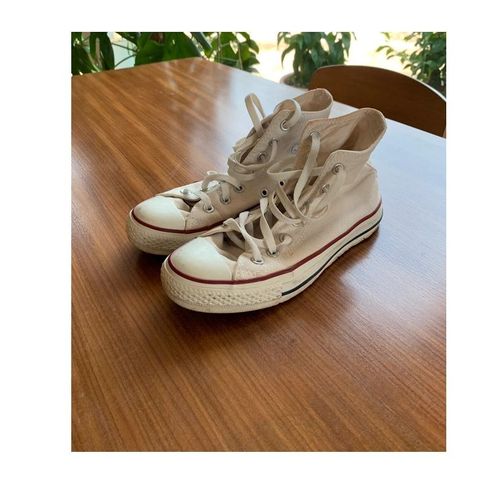 Tennis Baskets Sport Sneakers Toile Denim Converse Allstar Chuck Taylor Usa Blanc Pointure 40 Ville Leger Souple Rivets Aeration Lacets Sportif Marche Randonnee Promenade Mixte Chaussures Détente