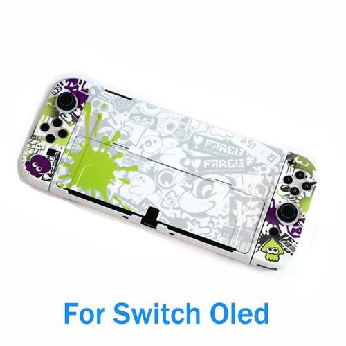 Coque de protection en cristal pour console Nintendo Switch OLED