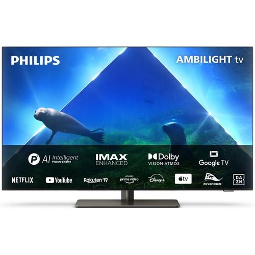 TV OLED Philips 48OLED848 Ambilight 48" (121 cm) 4K UHD 120Hz Google TV 121 cm Dolby Vision et Dolby Atmos