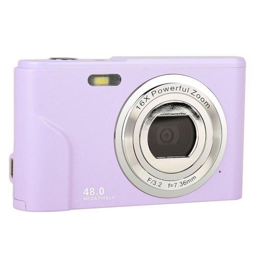 standard - violet - Mini Appareil Photo Numérique FHD 1080P, 48MP, Écran  LCD, Rechargeable, Compact, avec Zoom Numérique 16X, Prometteur, pour  Enfant