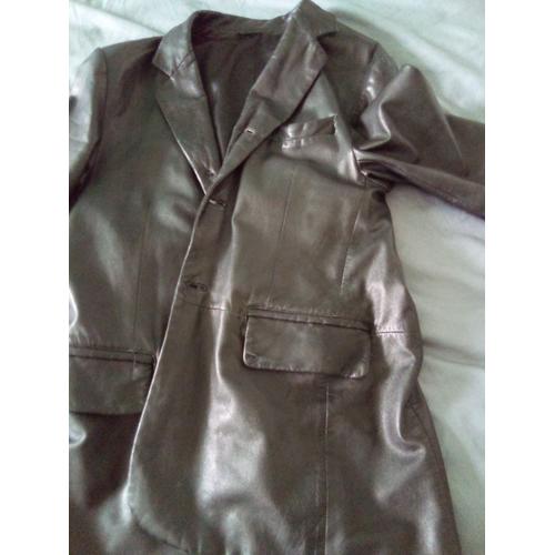 Veste En Cuir Jodhpur Homme 3/4