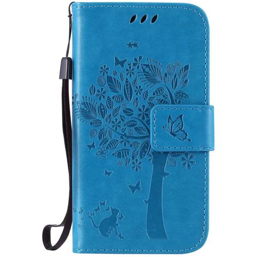 Coque Galaxy Core Prime, Galaxy Core Prime Magnetic Housse Coque, Etui En Cuir Pour Samsung Galaxy Core Prime (#5 Bleu)