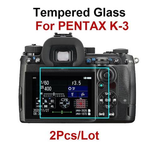 Protecteur d'écran d'appareil photo en verre du Guatemala pour PENTAX K-3 Mark III K3 K3iii DSLR HD Clear LCD Film de protection en verre Film 2 pièces