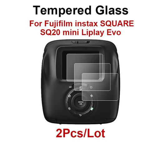 Protecteur d'écran pour Fujifilm 2 pièces Film en verre trempé pour appareil photo Instax SQUARE SQ20 Mini Liplay Evo