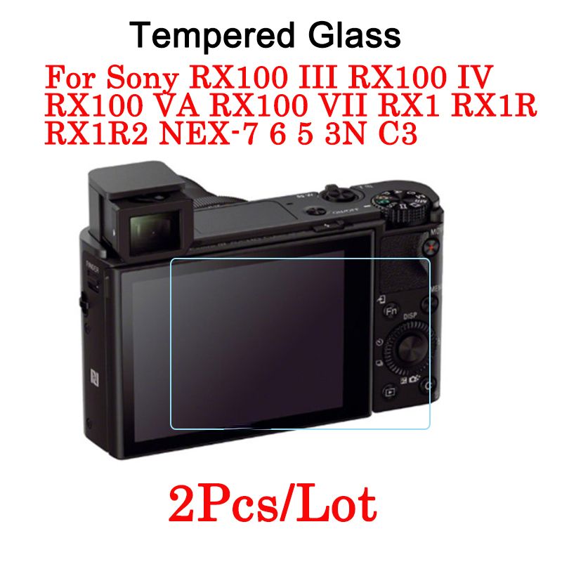 Film protecteur d'écran pour Sony jas100 III jas100 IV jas100 VA jas100 VII Rbronchjas1R jas1Inter NEX-7 6 5 3N C3 Verre clair Guatemala 2 pièces