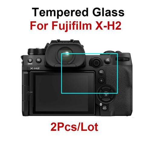 Protecteur d'écran pour caméra FUJI X-H2 2 pièces Film de protection en verre trempé pour Fujifilm XH2 HD Film de protection LCD transparent