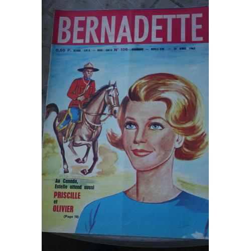 Bernadette N°106 Nouvelle Série 21 Avril 1963