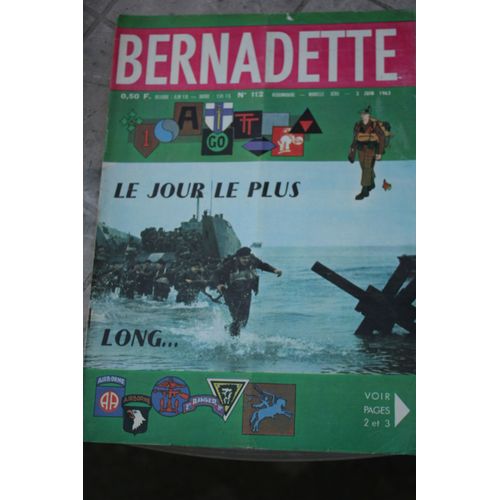Bernadette N°112 Nouvelle Série 2 Juin 1963