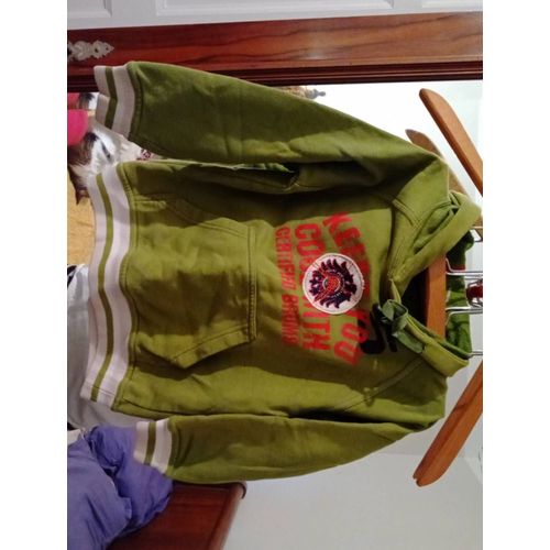 Sweat À Capuche Vert Imprimés Colorés 5 Ans Brums.