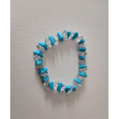 Bracelet Turquoise Et Transparent