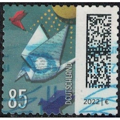 Allemagne 2022 Oblitéré Used Enveloppes Représentant Un Oiseau Y&t De 3429 Su