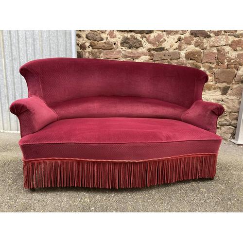 Banquette Crapaud Vintage Bordeaux