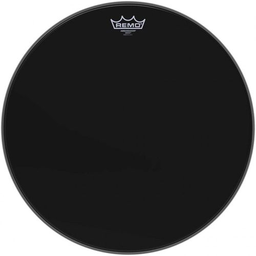 Remo Es-0018-00 - Peau Ebony Ambassador 18" Pour Tom Sur Pieds