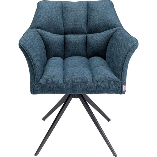 Chaise Avec Accoudoirs Pivotante Thinktank Bleue Kare Design
