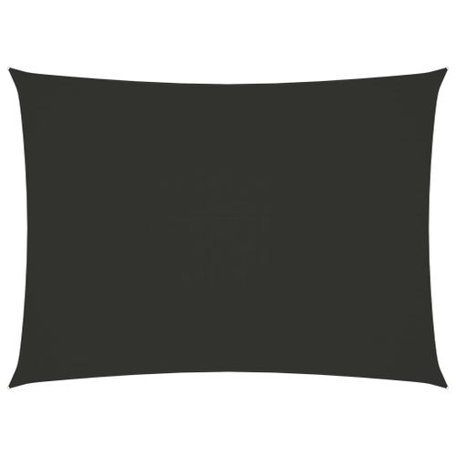 Voile D'ombrage Parasol Tissu Oxford Rectangulaire 2,5 X 4 M Anthracite Helloshop26 02_0009563