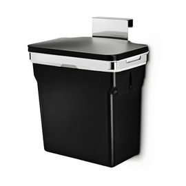 Poubelle de placard plastique noir 10 L - TS