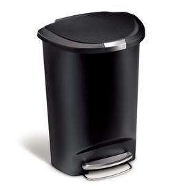 Poubelle demi lune 50L code P noire