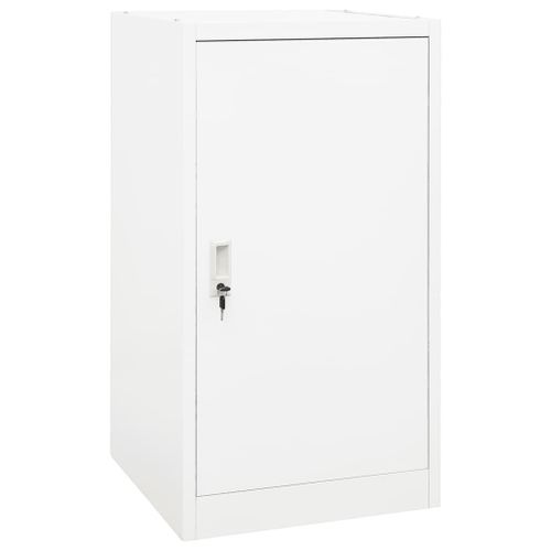 Vidaxl Armoire À Selles Blanc 53x53x105 Cm Acier