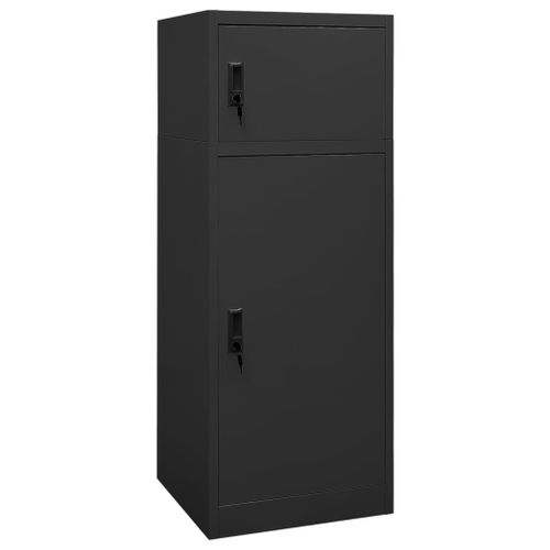 Vidaxl Armoire À Selles Anthracite 53x53x105 Cm Acier