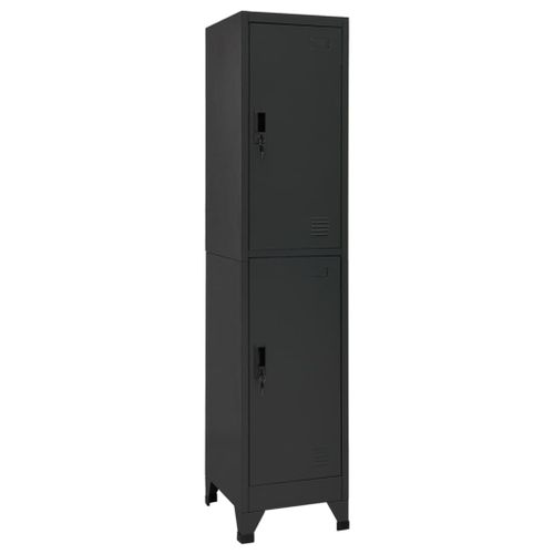 Vidaxl Armoire À Casiers Anthracite 38x45x180 Cm Acier